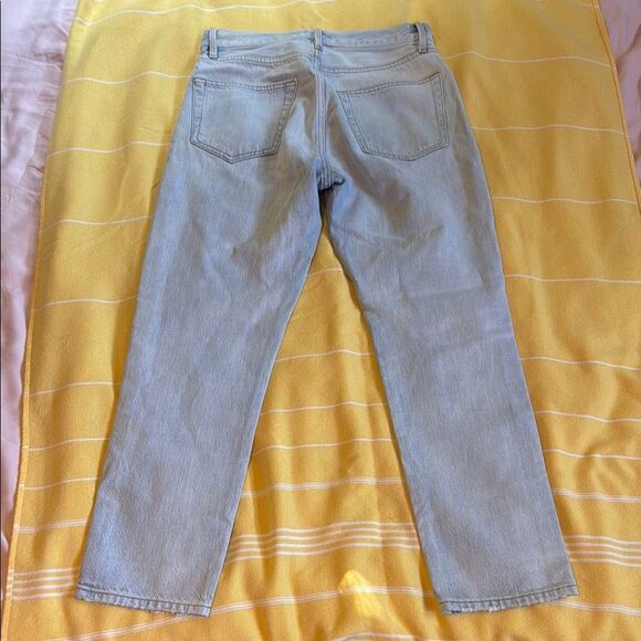 Frame Le Original Distressed Blue Jeans Size 27 Light Wash High rise 100% cotton - Picture 6 of 7